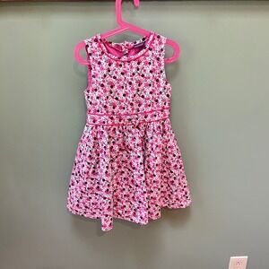 Sergent Major‎ Girls Floral Print Dress Sleeveless Pink Accent Size 3Y
